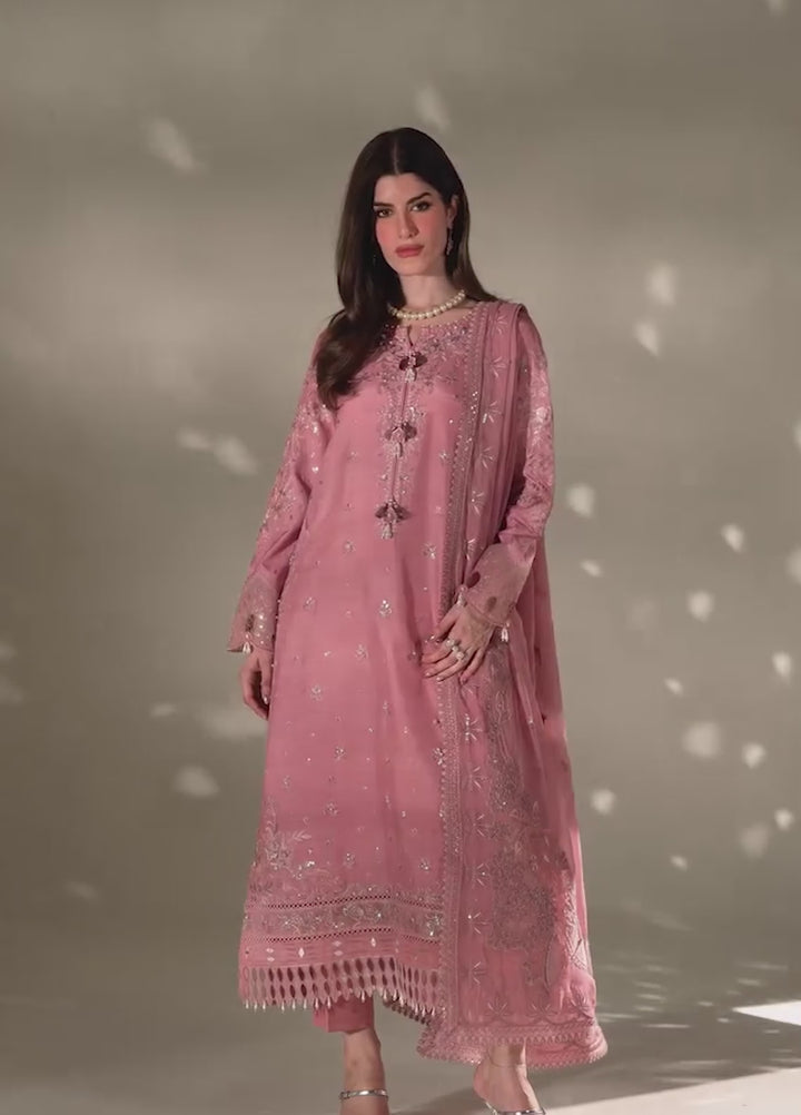 The Silk by Nureh Unstitched Embroidered Premium Silk 3 Piece Suit NU26USF S-35 - Festive Collection
