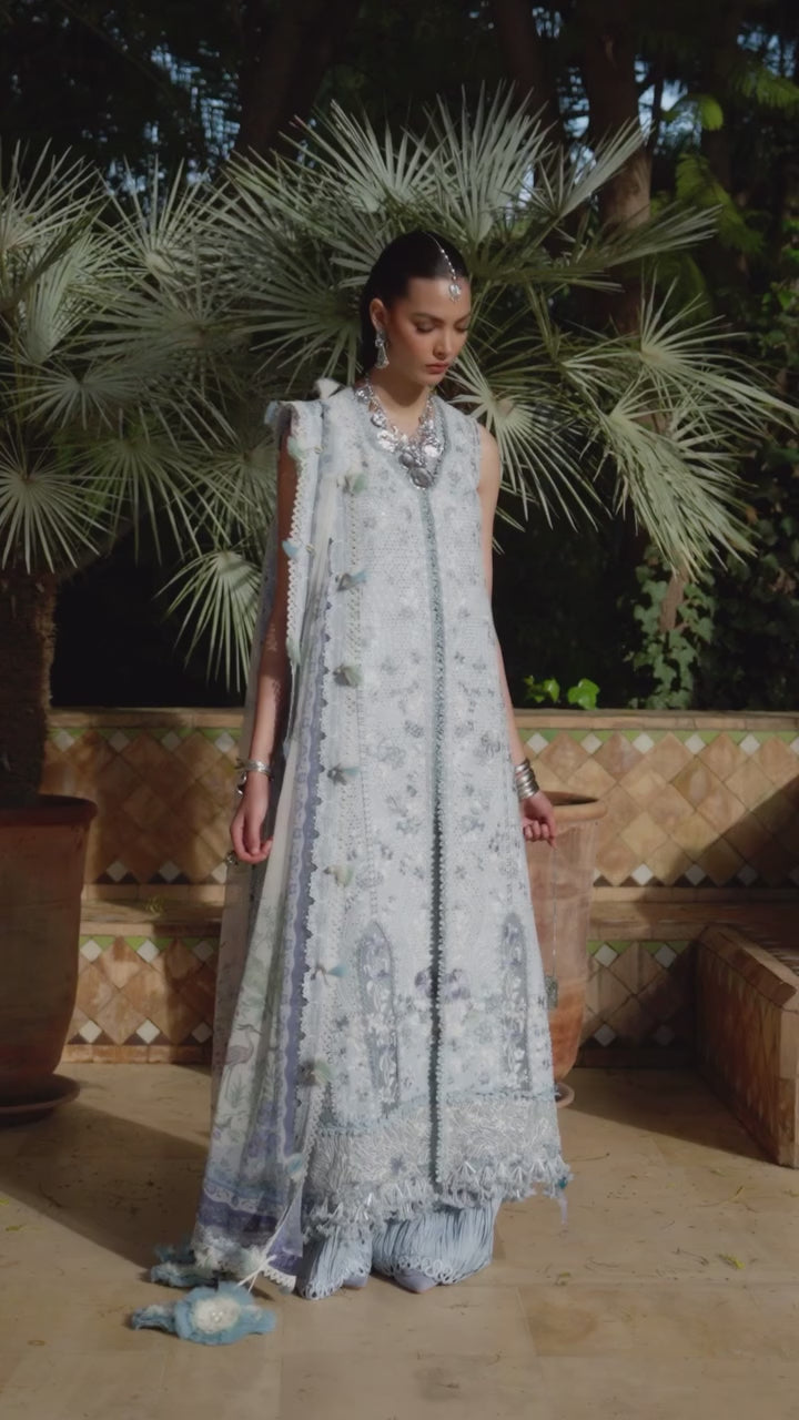 Reine by Republic Womenswear Unstitched Embroidered Luxury Lawn 3 Piece Suit RW26UTL D-01A - Eid Collection