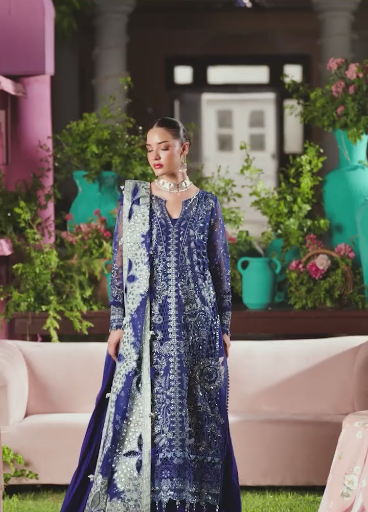 Jhoomro by Nureh Unstitched Embroidered Organza 3 Piece Suit NU26UJW NL-99 - Wedding Collection