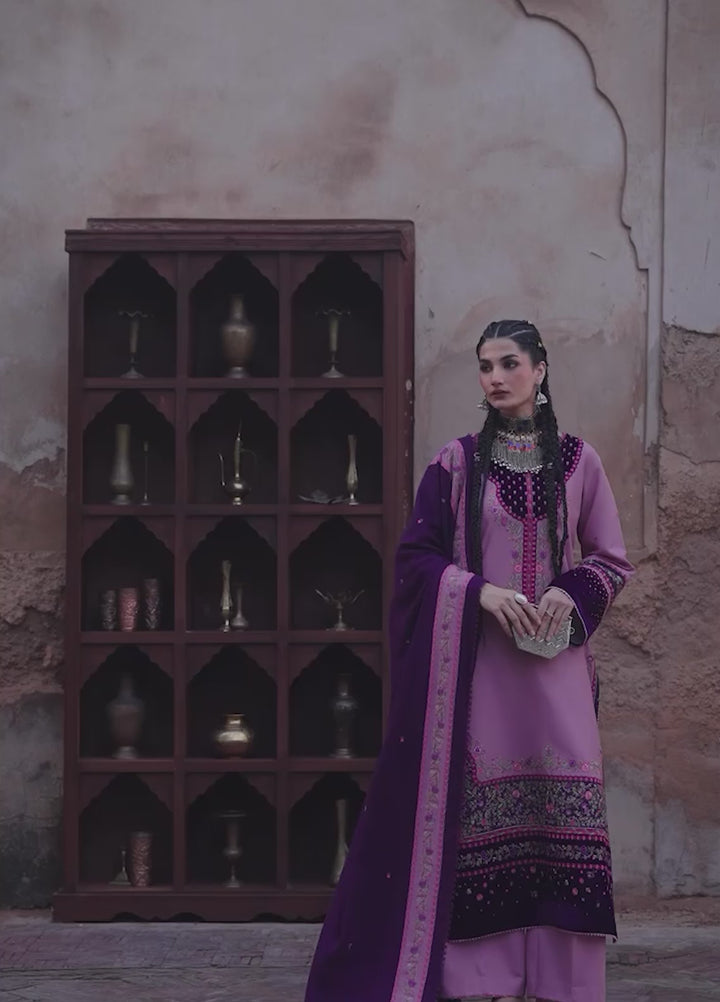 Gulnar by Bin Ilyas Unstitched Embroidered Karandi 3 Piece Suit BI26UGK 1016A - Festive Collection