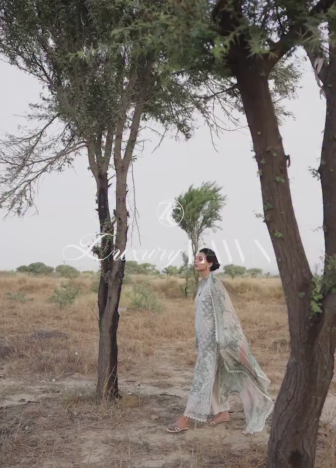 Zainab Chottani Unstitched Embroidered Luxury Lawn 3 Piece Suit ZC26ULZ D-8 LIYANA - Summer Collection