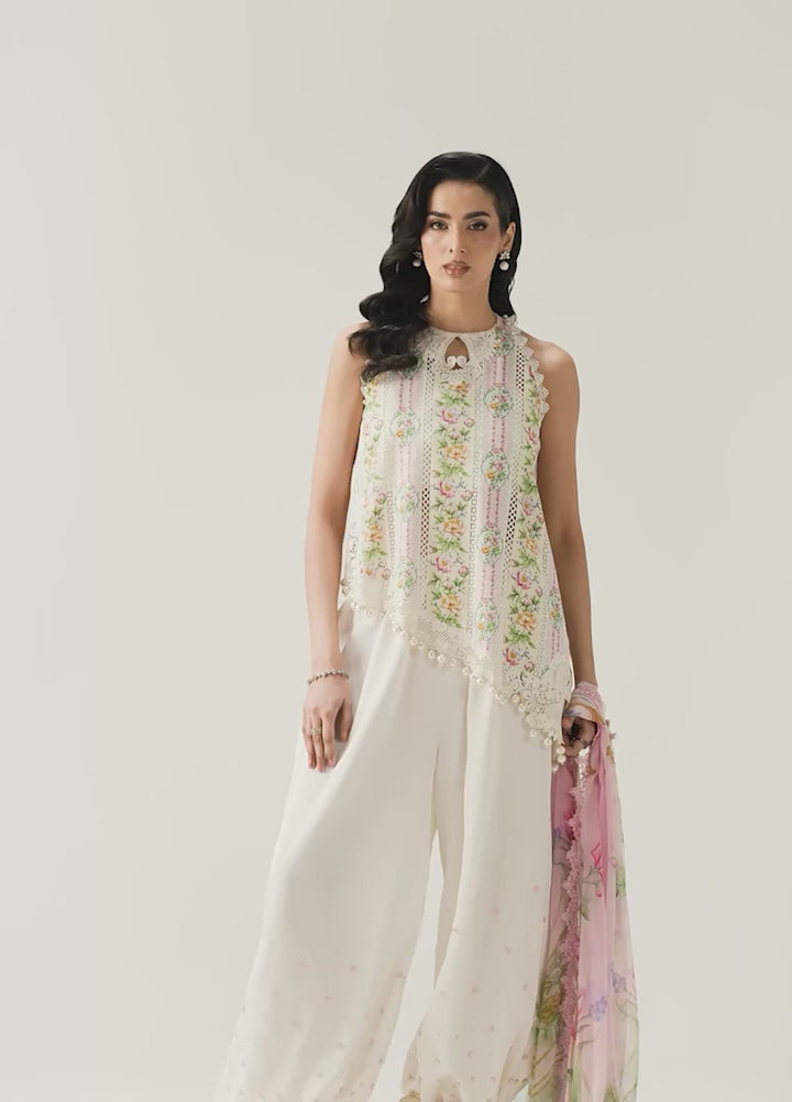 M Prints by Maria B Unstitched Printed Lawn 3 Piece Suit MB26UME 10A - Eid Collection