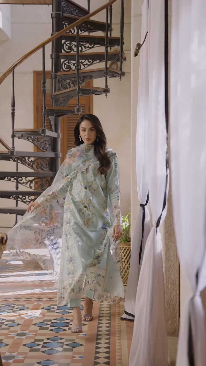 Astoria by Mushq Unstitched Embroidered Lawn 3 Piece Suit MQ26UAL 306-Elif - Festive Collection