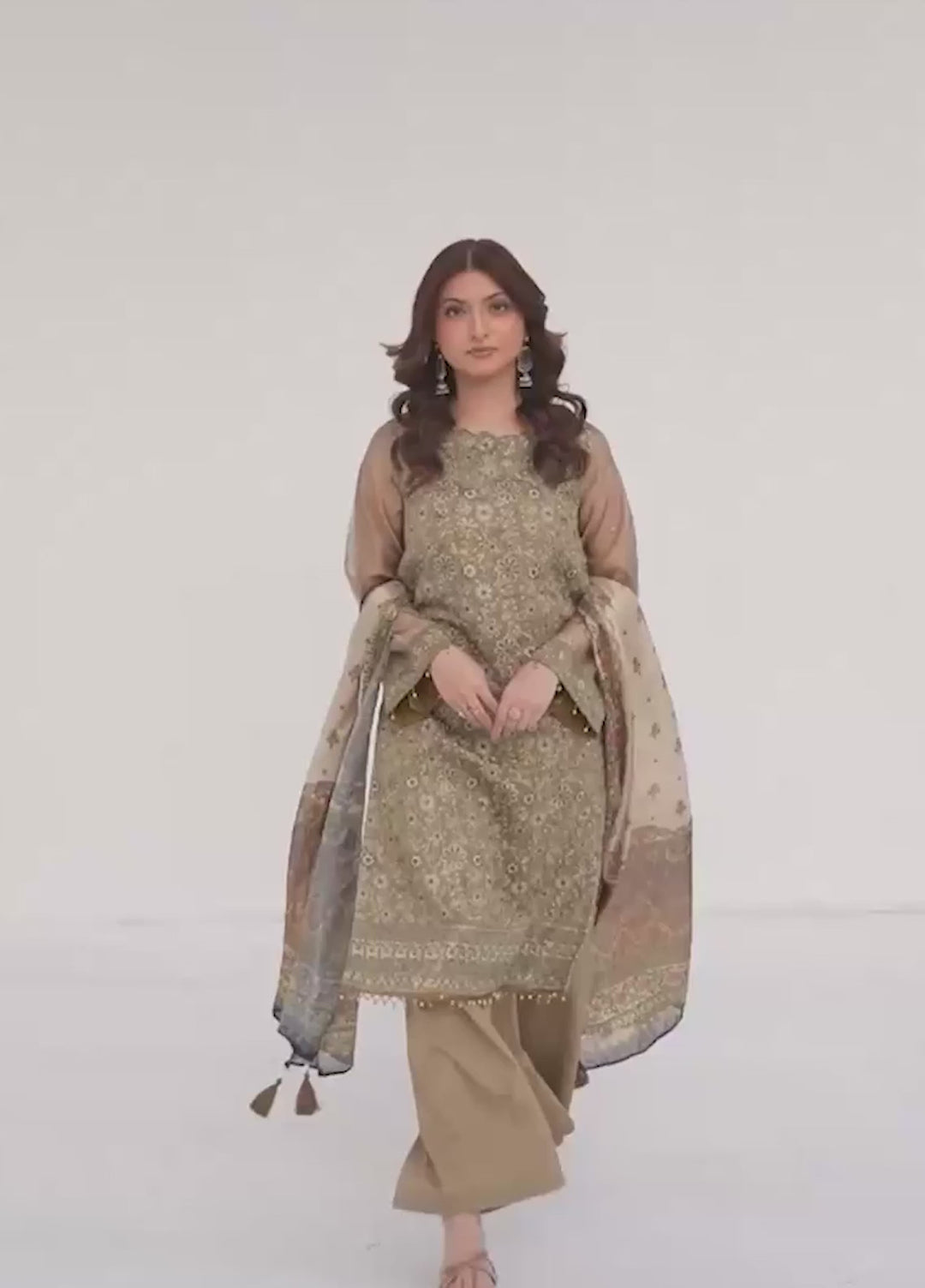 Salitex Unstitched Embroidered Cotton Net 3 Piece Suit SUNW7NO101 - Festive Collection
