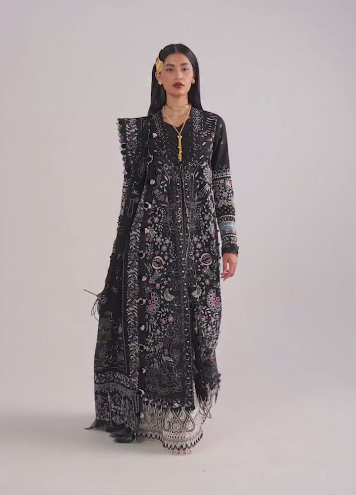 Suffuse Unstitched Embroidered Lawn 3 Piece Suit SSY26ULE Meravi - Eid Collection