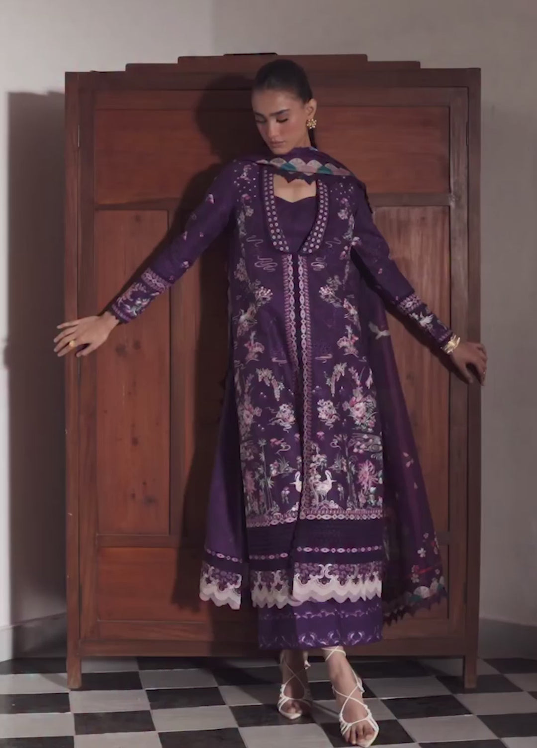 Serein by Ayzel Unstitched Embroidered Lawn 3 Piece Suit AAF26USL Islune - Eid Collection