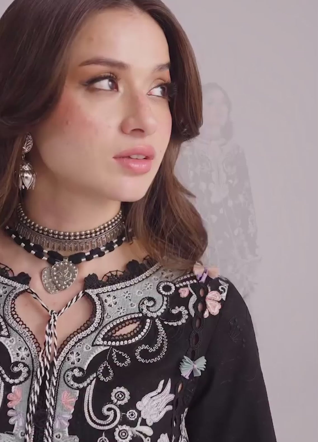 Qalamkar Unstitched Embroidered Lawn 3 Piece Suit QLK26ULF REHA QFL-12 - Festive Collection