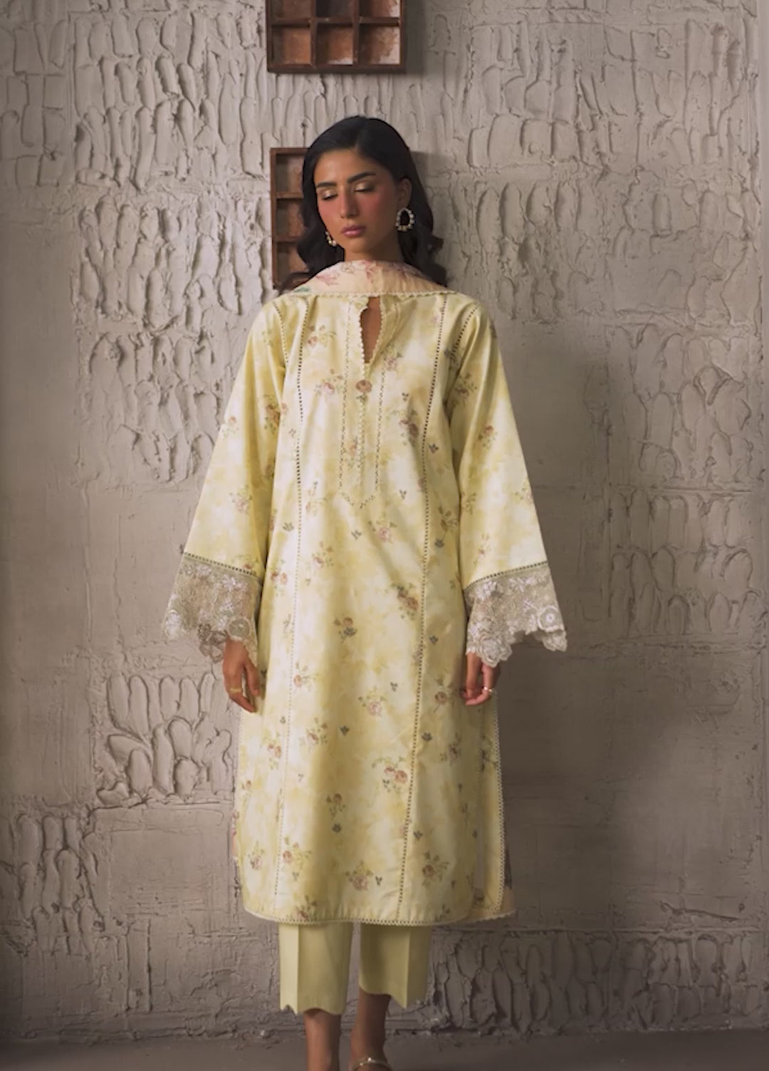 Selure by Seran Women Unstitched Embroidered Lawn 3 Piece Suit SN26ULS Cielle D-03 - Casual Collection