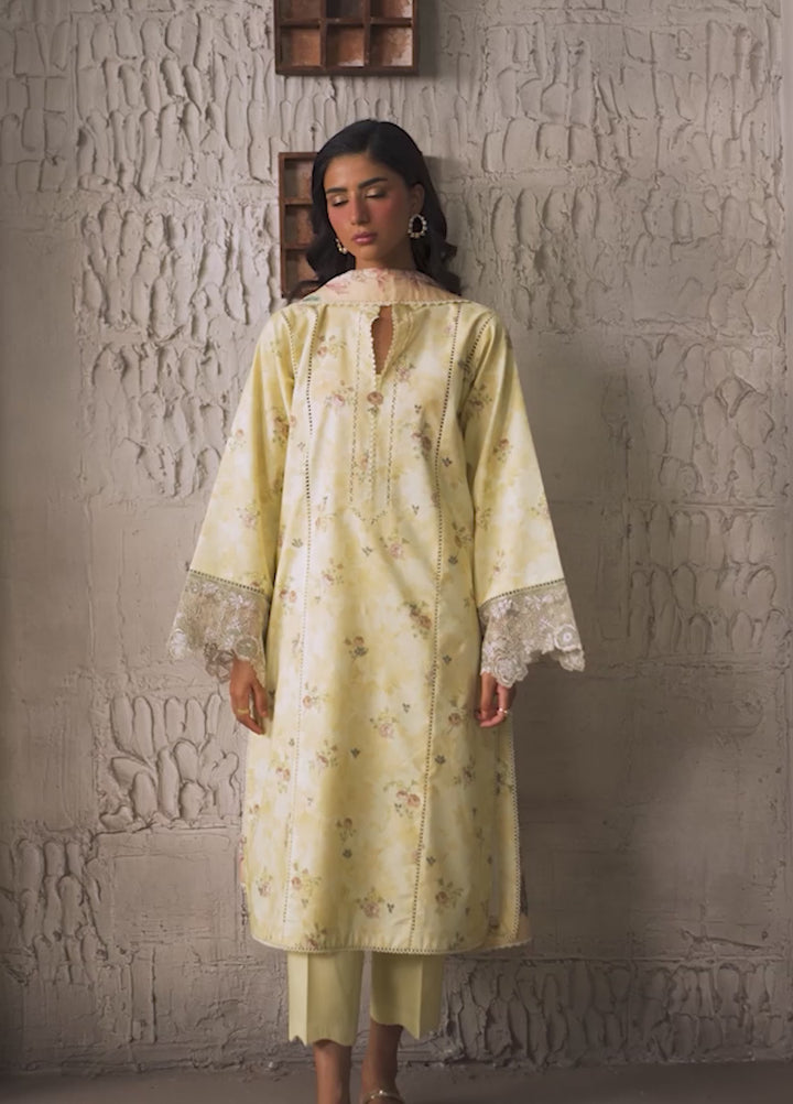 Selure by Seran Women Unstitched Embroidered Lawn 3 Piece Suit SN26ULS Cielle D-03 - Casual Collection