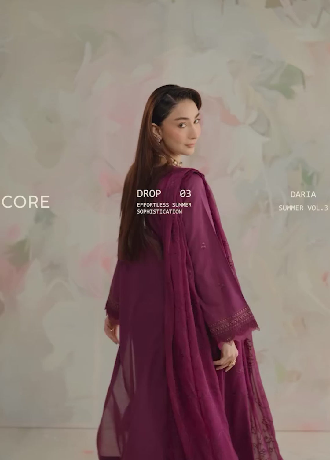 Core by Daria Clothing Unstitched Embroidered Lawn 3 Piece Suit DC26UCL DA-79 - Summer Collection