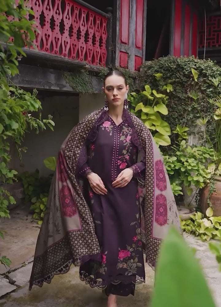 Combination by Charizma Unstitched Embroidered Linen 3 Piece Suit CHR26UCL CCW7-05 - Casual Collection