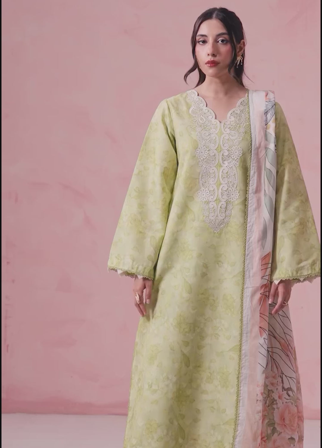 Summer Diary by Neeshay Unstitched Printed Lawn 3 Piece Suit NSH26SD Verdant Whisper - Casual Collection