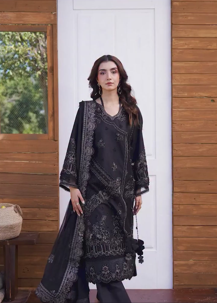 Aura of Flora by Zarizaa Unstitched Embroidered Luxury Lawn 3 Pcs Suit ZZ26UAFL ZA10-3ULE02B-2602 ZORRO - Summer