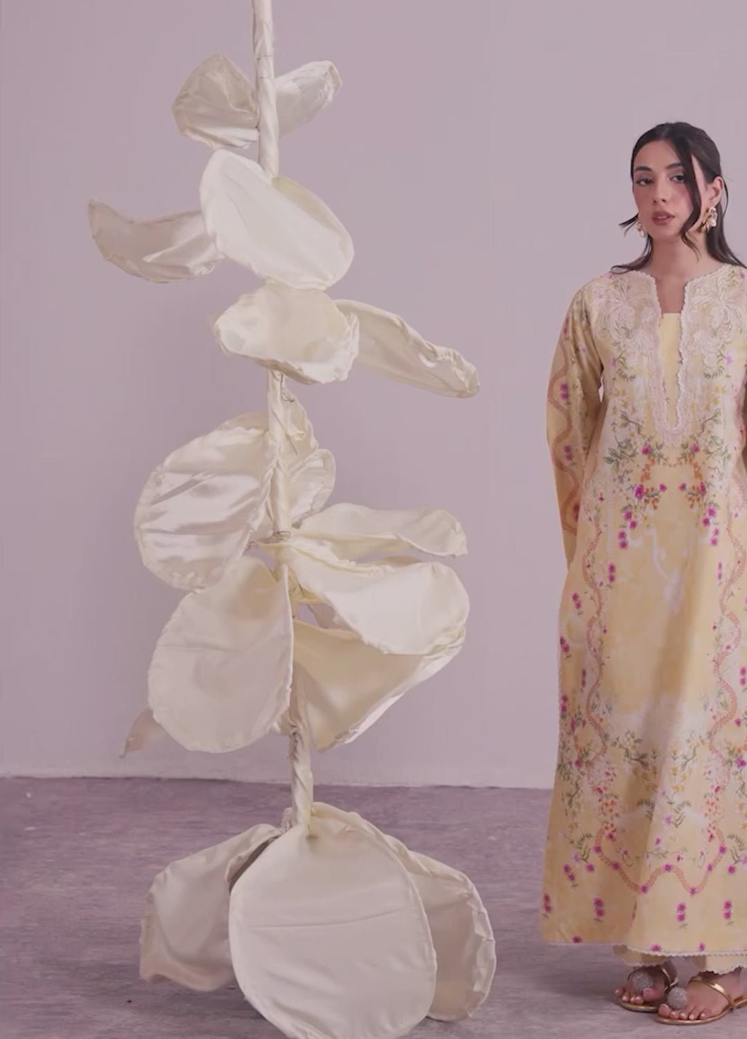 Summer Diary by Neeshay Unstitched Printed Lawn 3 Piece Suit NSH26SD Buttercup Bloom - Casual Collection