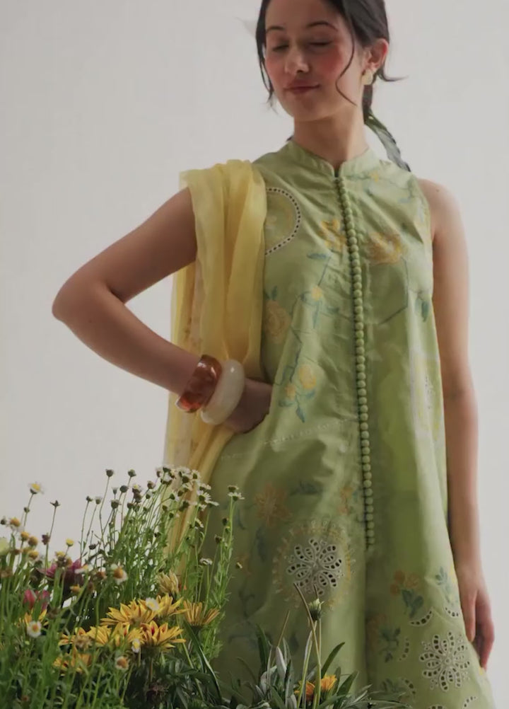 Coco by Zara Shahjahan Unstitched Embroidered Lawn 3 Piece Suit CZS26UCLP INES-6B - Eid Collection