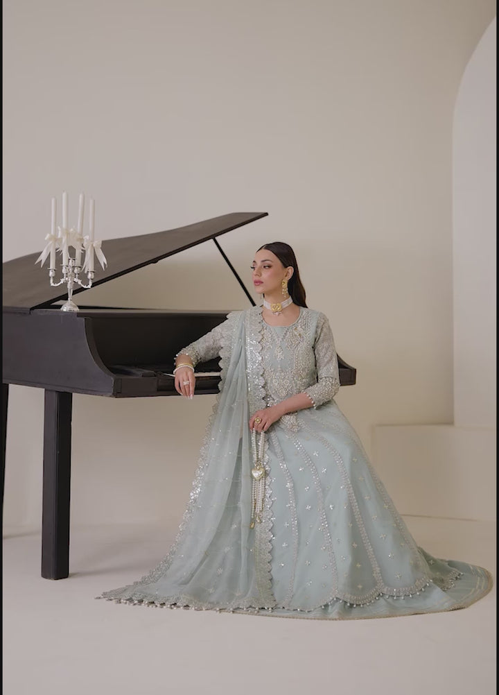 Aymal by Alizeh Fashion Handcrafted Unstitched Embroidered Chiffon 3 Pcs Suit AF26UAC 02-SINOOR - Festive Collection