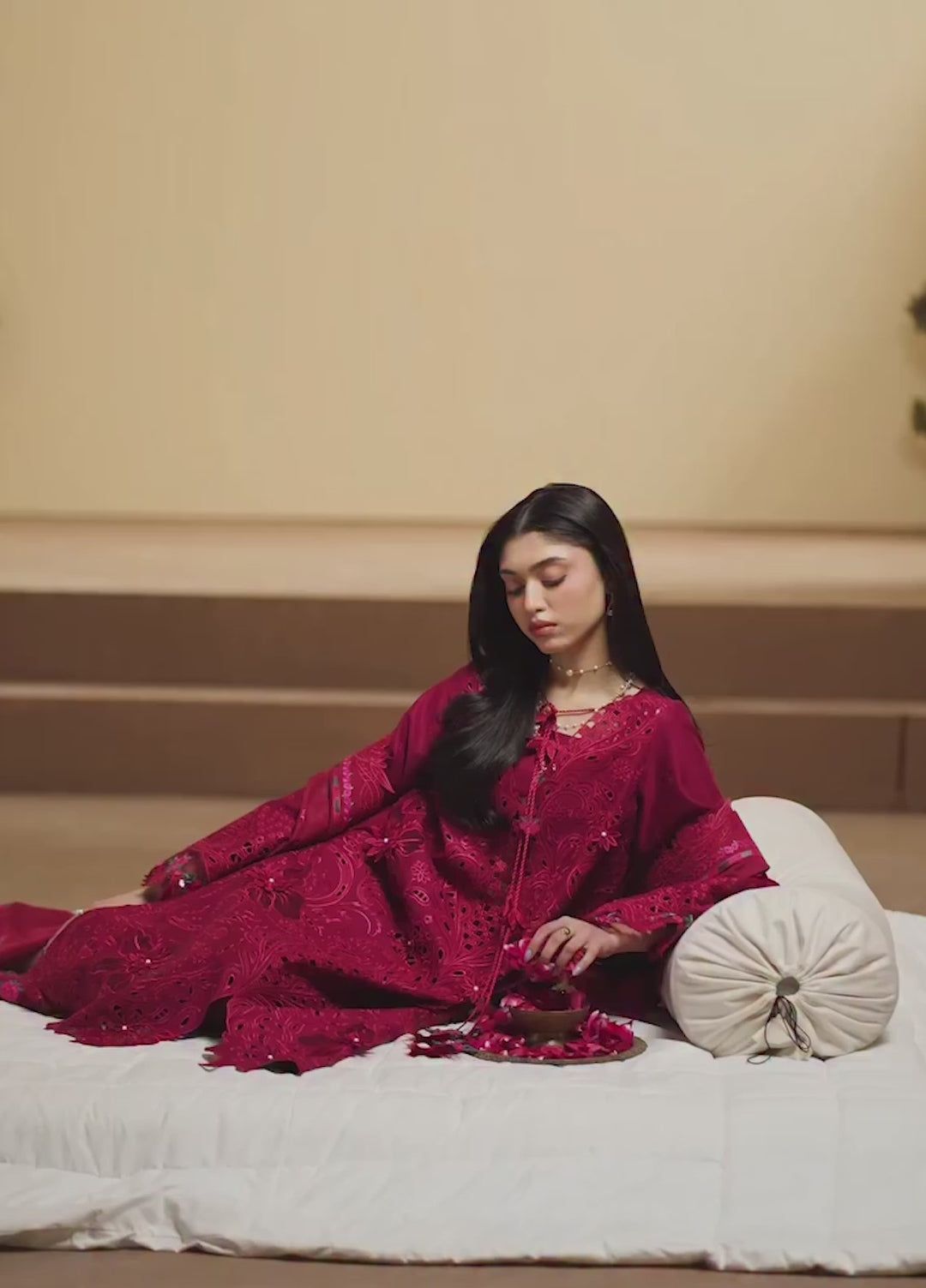 Mashriq by Bin Ilyas Unstitched Embroidered Lawn 3 Piece Suit BI26UML D113B - Festive Collection