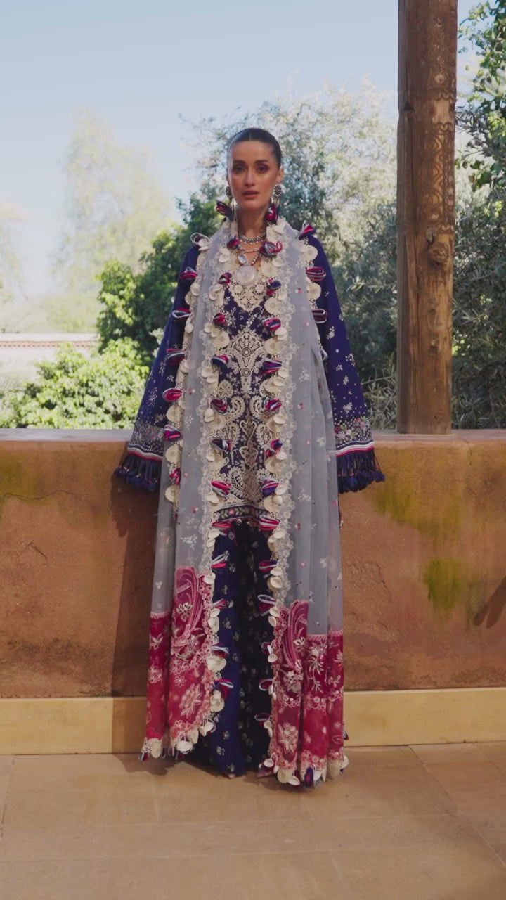Reine by Republic Womenswear Unstitched Embroidered Luxury Lawn 3 Piece Suit RW26UTL D-04A - Eid Collection