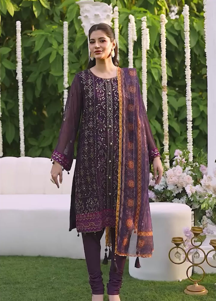 Jashn e Noor by Salitex Unstitched Embroidered 3 Piece Silk SUNW7JI094 - Summer Collection