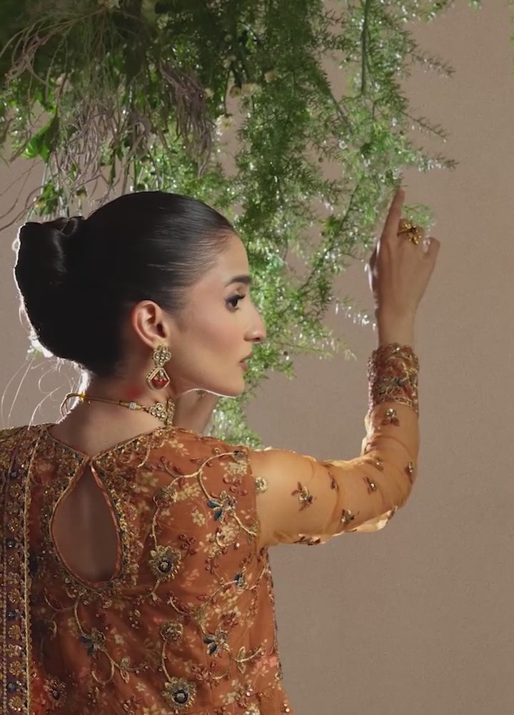 Aik Shaam by AIK Atelier Unstitched Embroidered Net 3 Piece Suit AIK26UAS C2606 - Wedding Collection