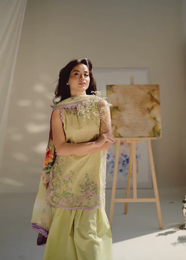 Vital by Sobia Nazir Unstitched Embroidered Lawn 3 Piece Suit SN26UVL 11A - Summer Collection