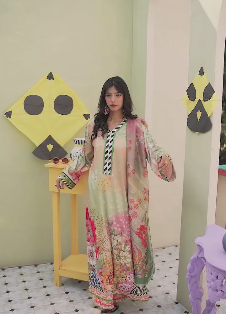 Printnation by Anayra Amal Unstitched Printed Ploy Raw Silk 3 Piece Still Motion - Casual Collection