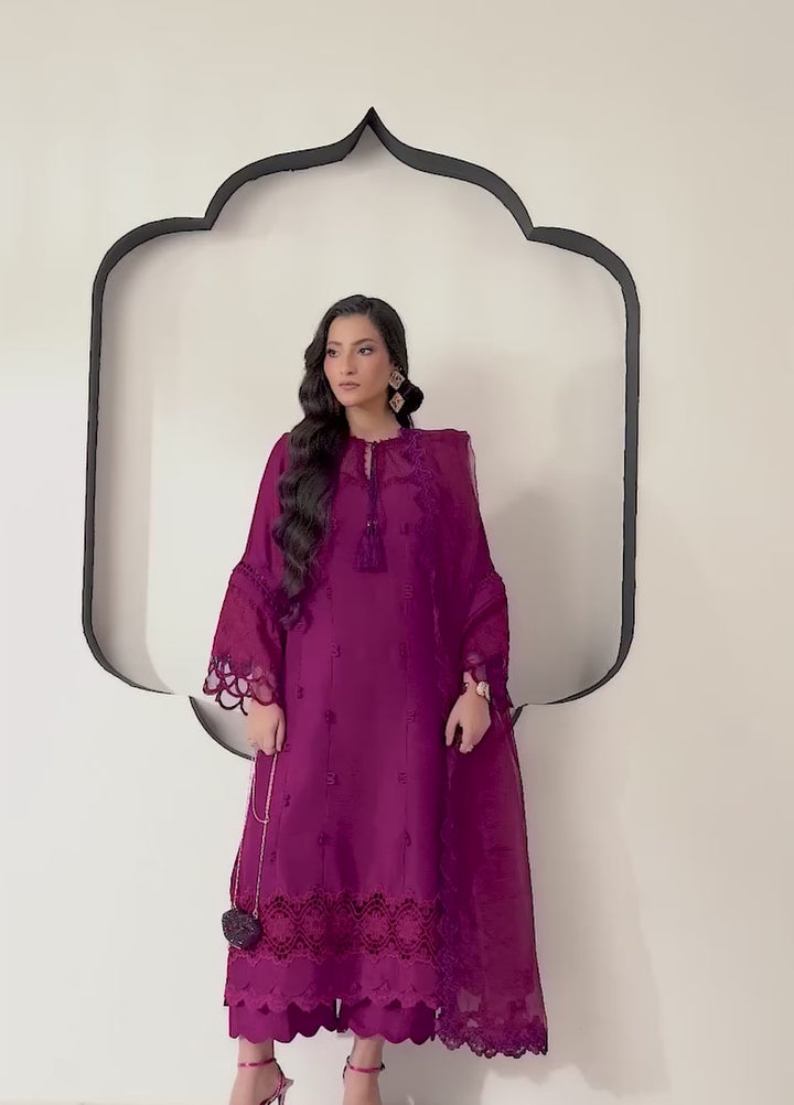 Silk Mode by Tessa Women Pret 3 Piece Raw Silk Deniz - Festive Collection