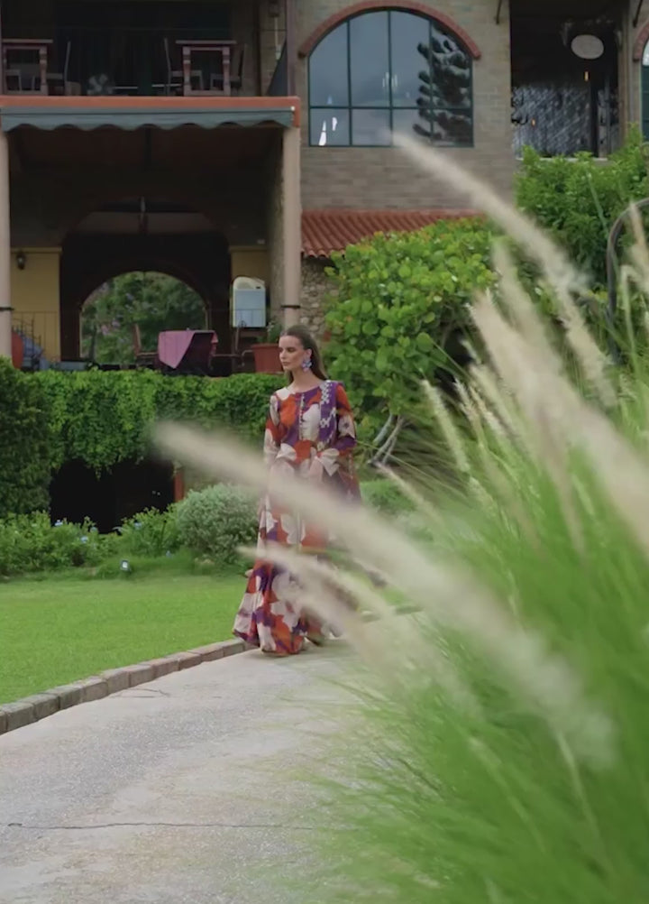 Petals Of Serenity by Feathers RTW Printed Lawn 3 Piece Suit SOLTREX - Casual Collection