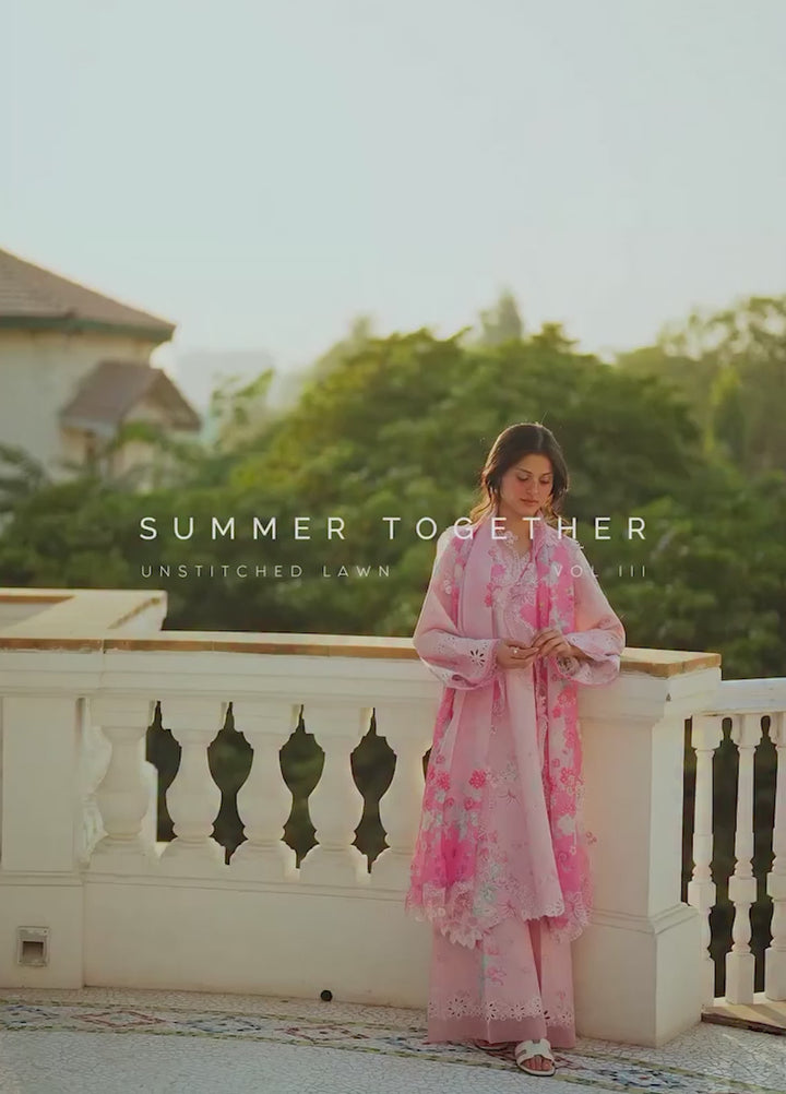 Summer Together by Afrozeh Unstitched Embroidered Lawn 3 Piece Suit AF26UST D-10 AMELUNE - Festive Collection