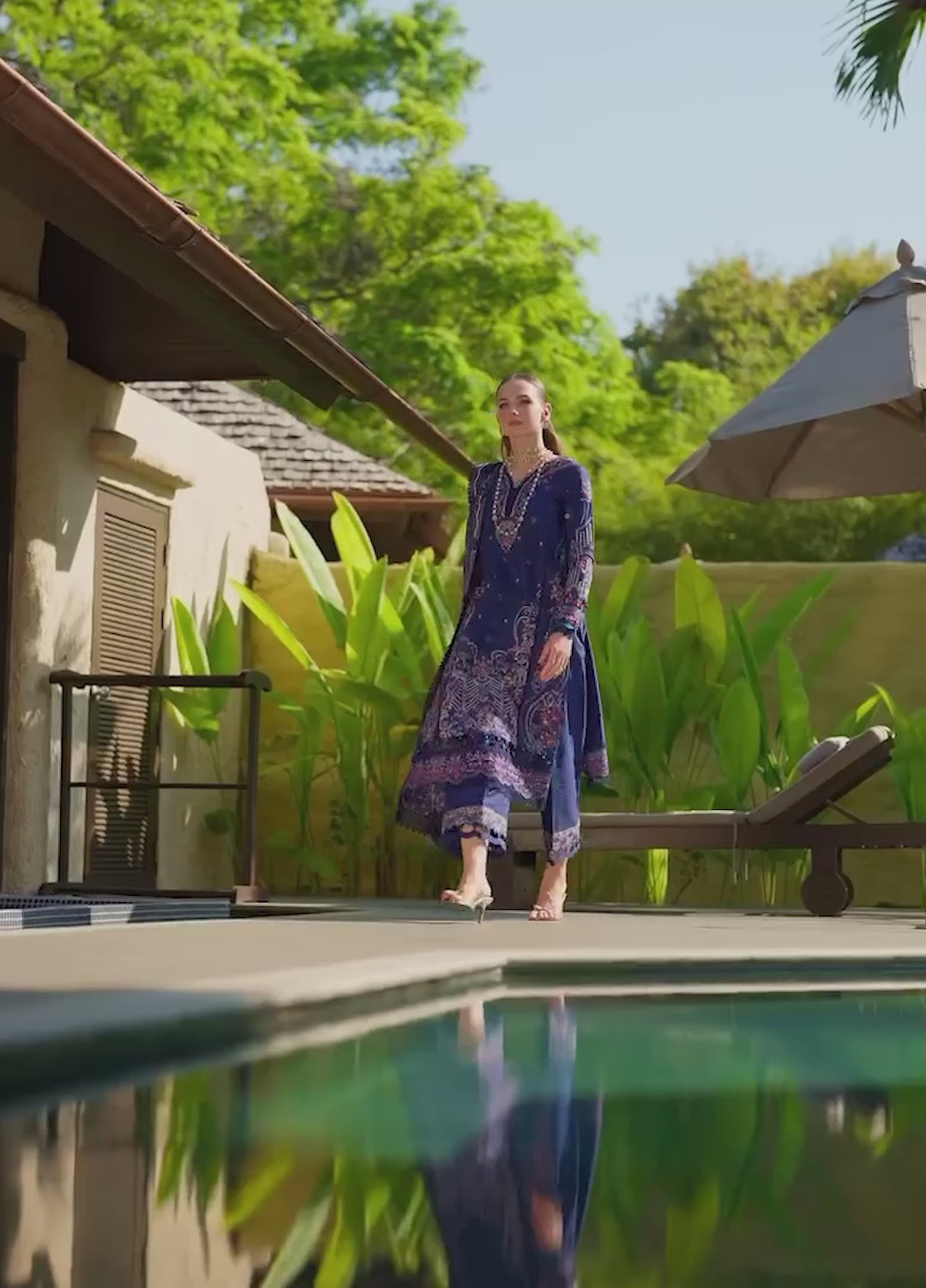 Ariya by Kanwal Malik Unstitched Embroidered Luxury Lawn 3 Piece Suit KM26UA D-4 MEHRIN - Summer Collection