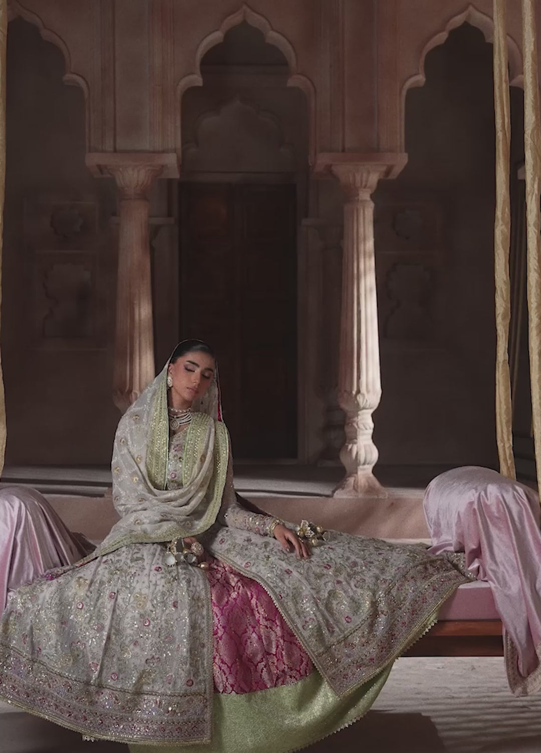 Aik Atelier Unstitched Embroidered Chiffon 3 Piece Suit AIK26UAAW B2602 - Wedding Collection