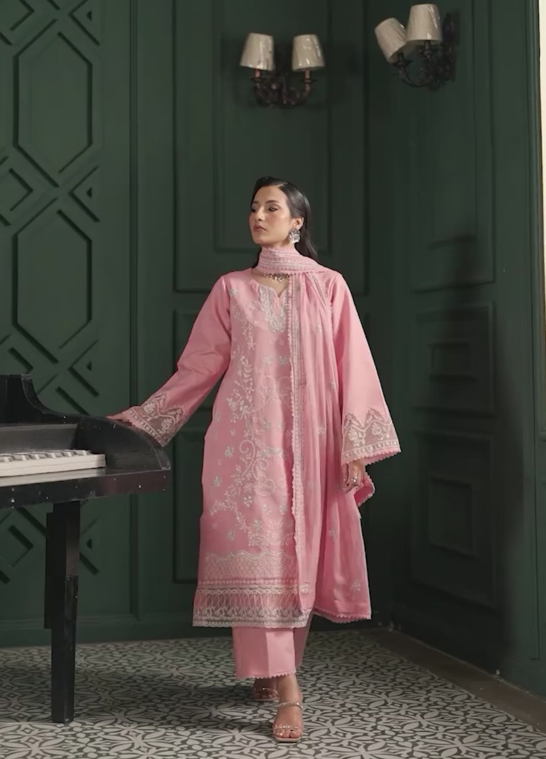 Noore by Ayleen Unstitched Embroidered Lawn 3 Piece Suit AY26ULN Uroosa - Eid Collection