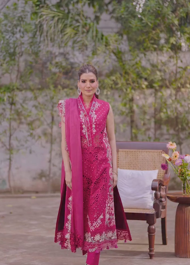 Versa by Asifa and Nabeel Unstitched Embroidered Lawn 3 Piece Suit AN26UVL VUL26-07 Ethereal Echo - Festive Collection