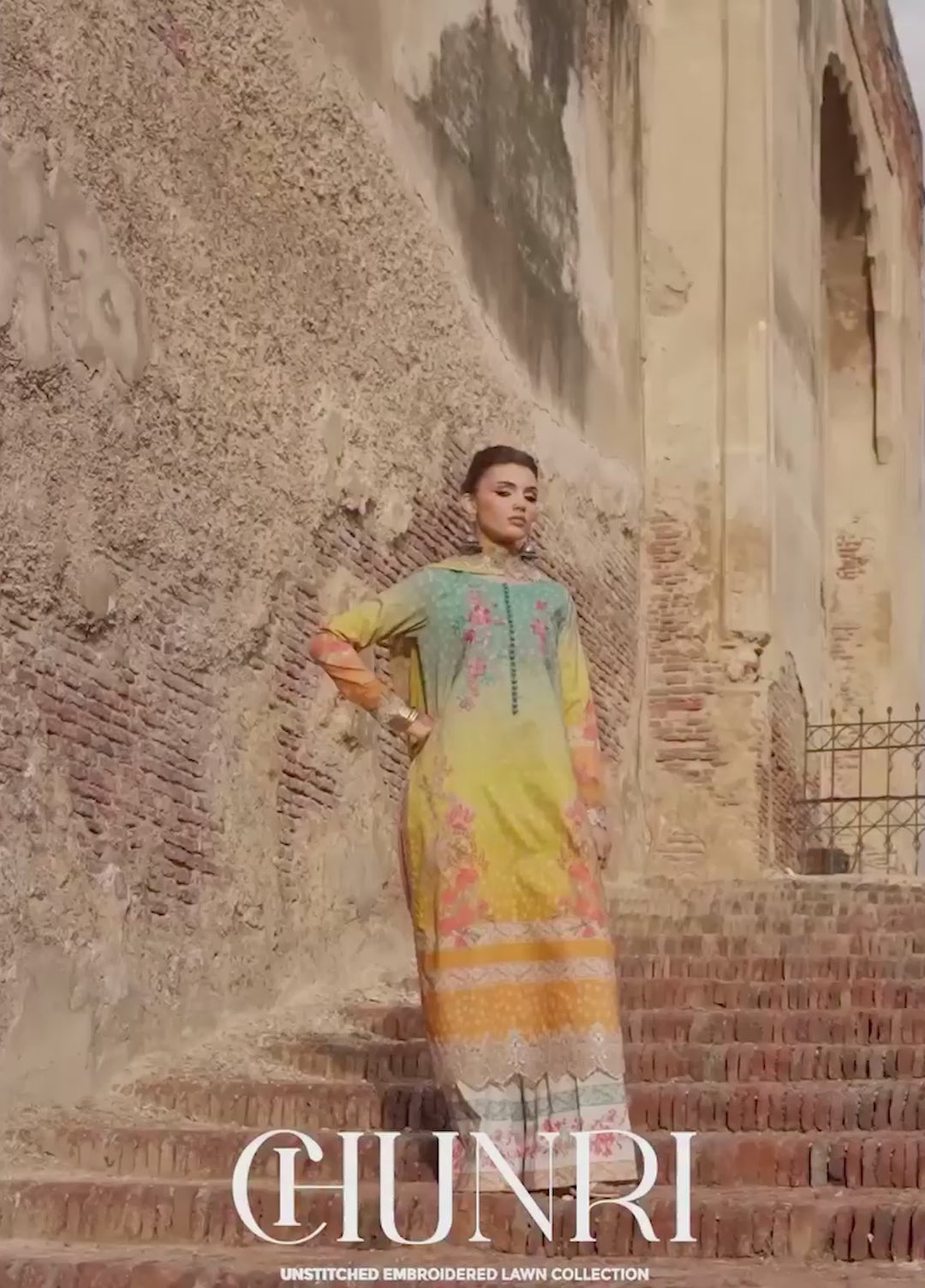 Chunri by Charizma Unstitched Embroidered Lawn 3 Piece Suit CHR26UCL CHN6-05 - Summer Collection