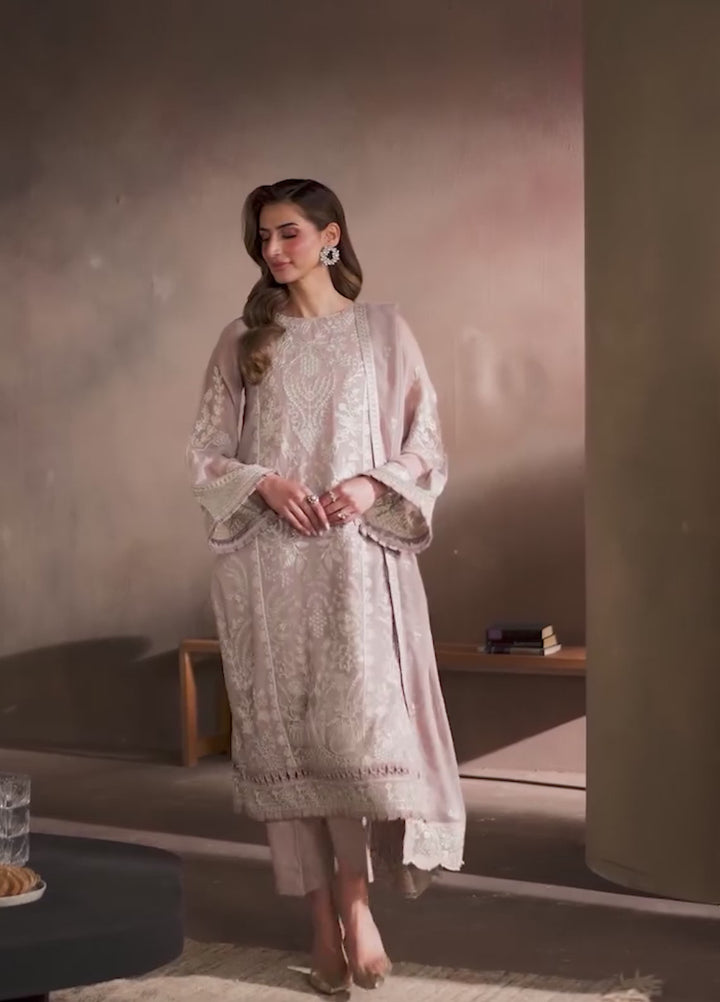 Zaryah by Zarif Unstitched Embroidered Chiffon 3 Piece Suit ZR26UZF ZF-ZYR-SUNEHRI-08 - Festive Collection