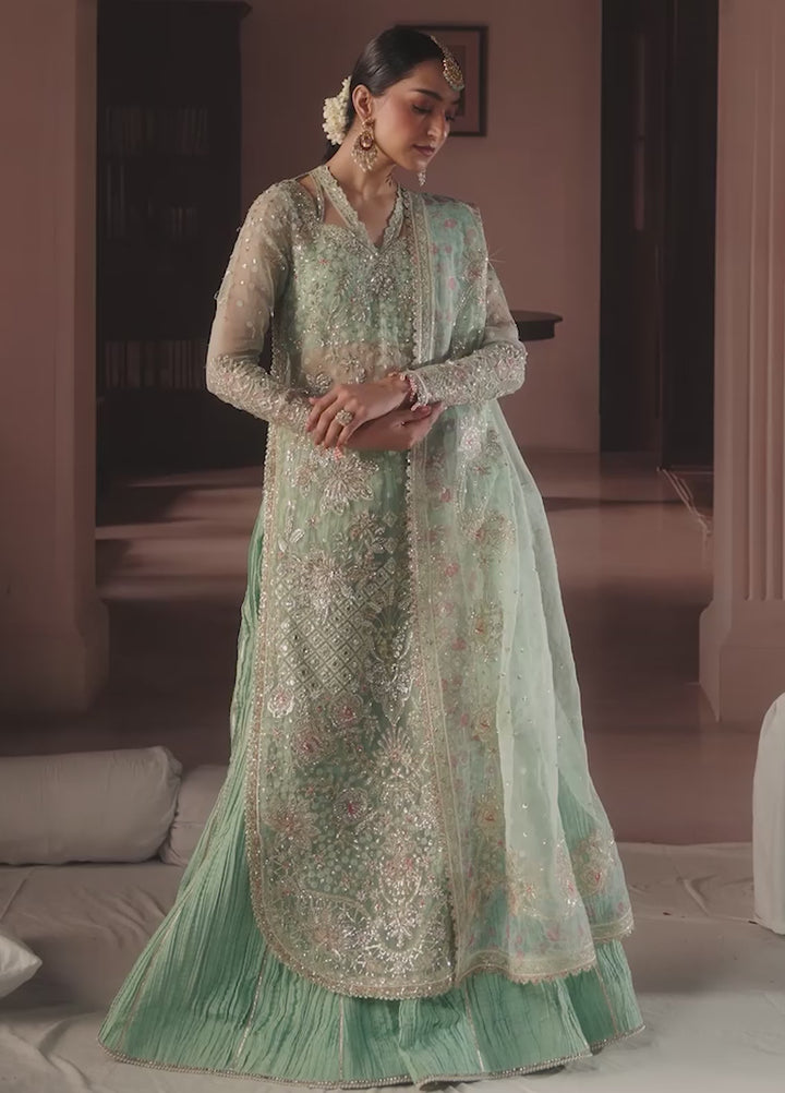 Shehnai by Afrozeh Unstitched Hand work Organza 3 Piece Suit AF26USW Dastoor AFR-0158 - Wedding Collection