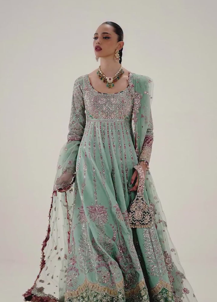 The Doll House by Hussain Rehar Unstitched Embroidered Net 3 Piece Suit HR26UDH Gulrukh D-855 - Wedding Collection
