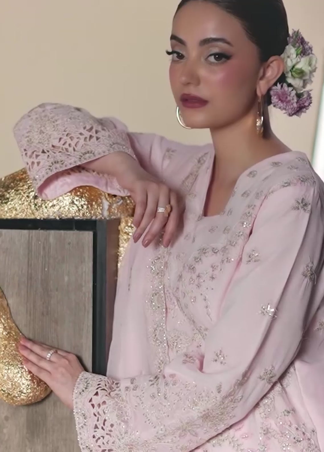 Nouvelle by Emaan Adeel Unstitched Embroidered Chiffon 3 Piece Suit EA26UNC Luxe - Festive Collection