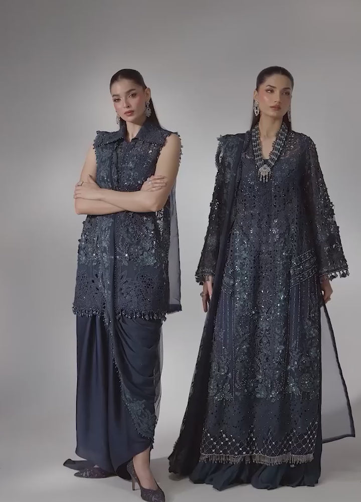 Mbroidered by Maria B Unstitched Embroidered Organza 3 Piece Suit MB26UMW D6 - Wedding Collection