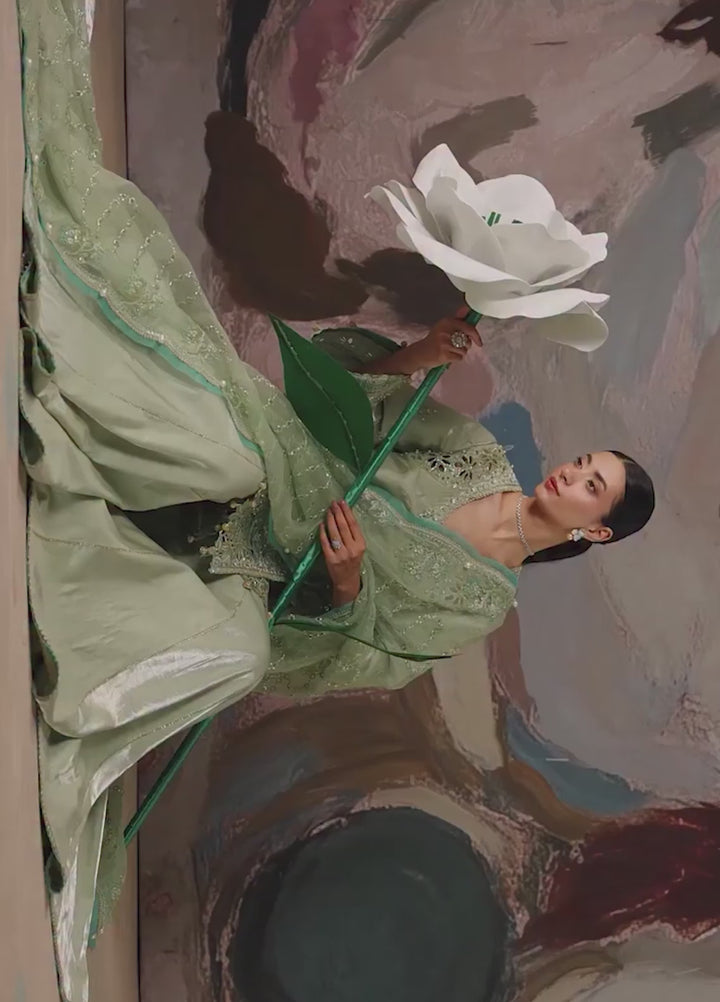 Solaris by Ayzel Unstitched Formals Silk Suits 3 Piece AAF25SW Glowen - Wedding Collection