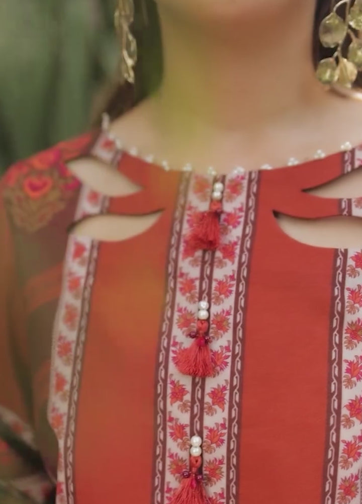 C Prints by Charizma Unstitched Printed Lawn 3 Piece Suit CHR26UCP CP6-09 - Summer Collection