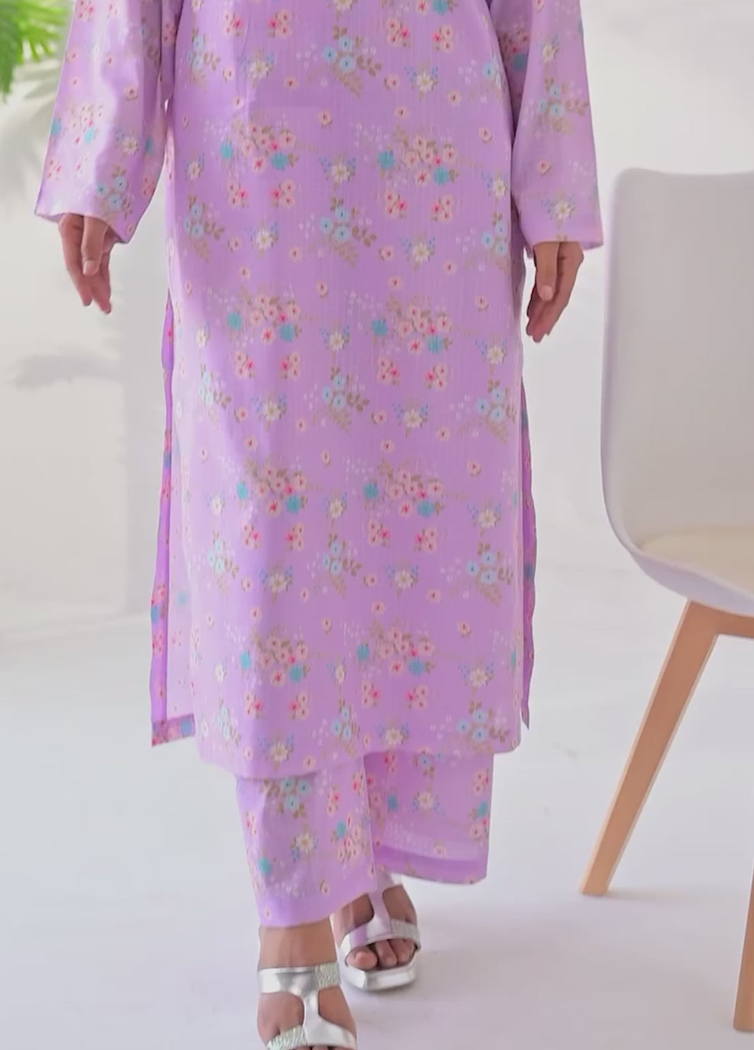 Silcot Women RTW Printed Lawn 2 Piece Suit Lilac Bloom - Casual Collection