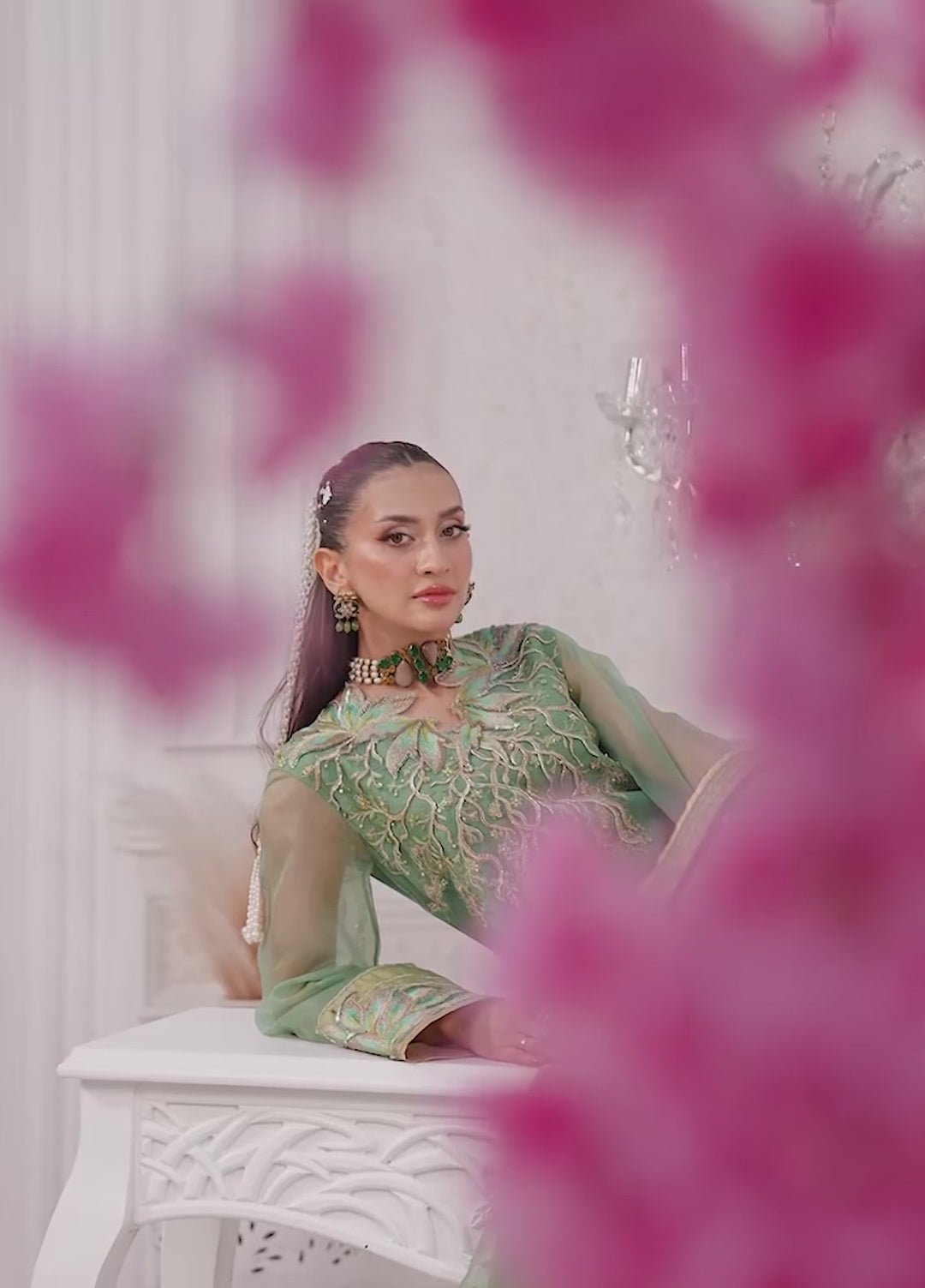 Jamnii Pret Embroidered Organza 3 Piece Suit Astrid