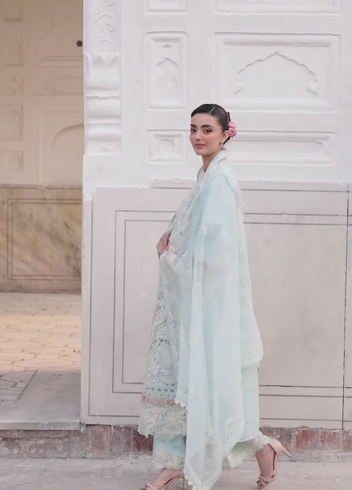 Nilofer by Mahnur Unstitched Embroidered Luxury Lawn 3 Piece Suit MN26ULN N-3 - Summer Collection