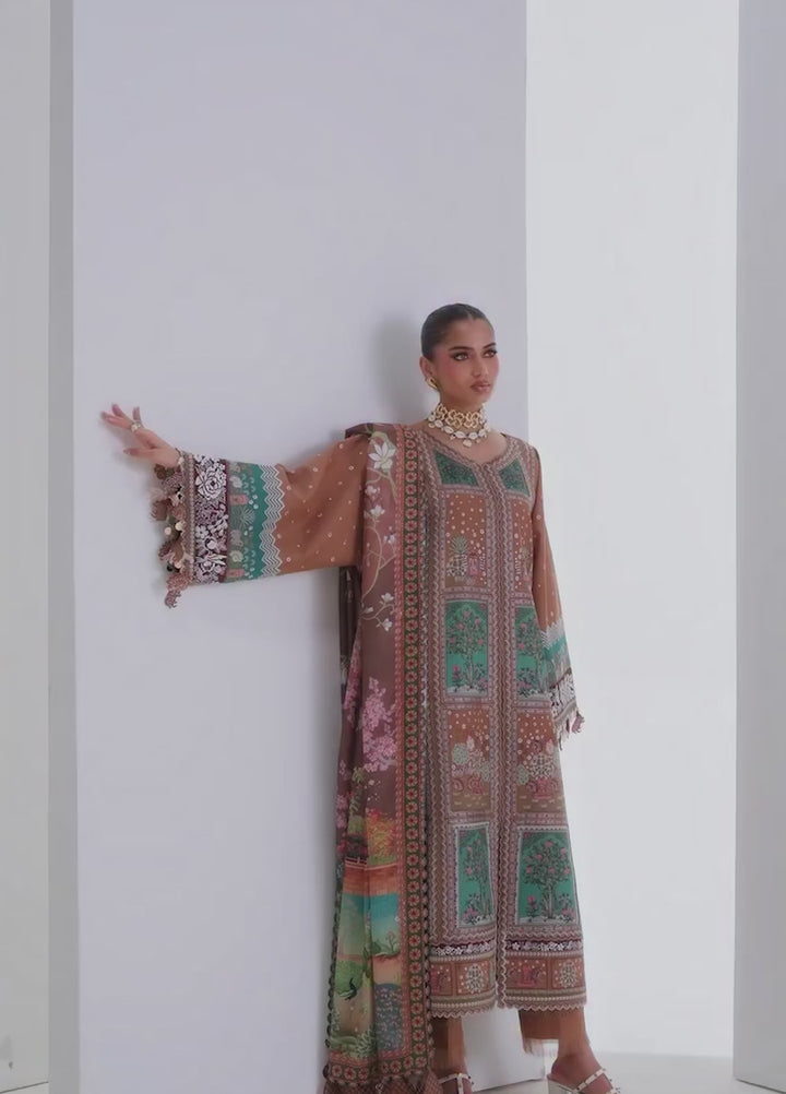 Amour by Bin Ilyas Unstitched Embroidered Lawn 3 Piece Suit BI26ULA 186B - Festive Collection