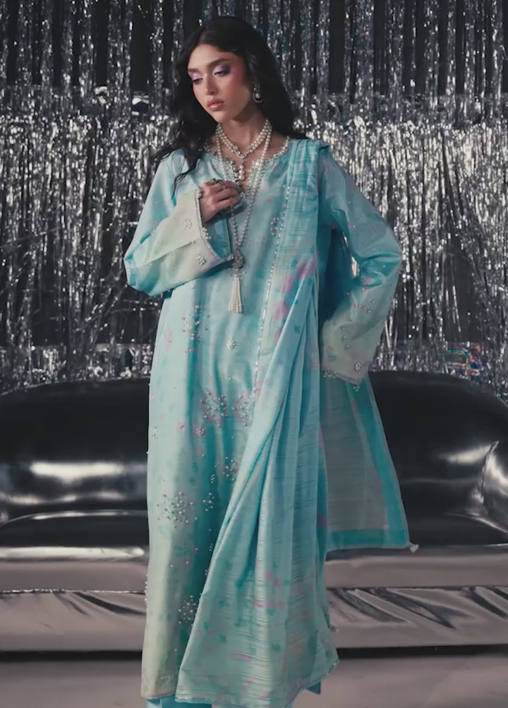 Luxe by Rang Rasiya Unstitched Printed Raw Silk 3 Piece Suit RR26ULS Luvelle - Festive Collection