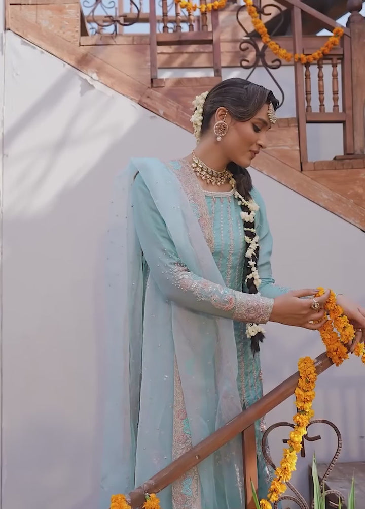 Jamnii Pret Embroidered Chiffon 3 Piece Suit Dastan