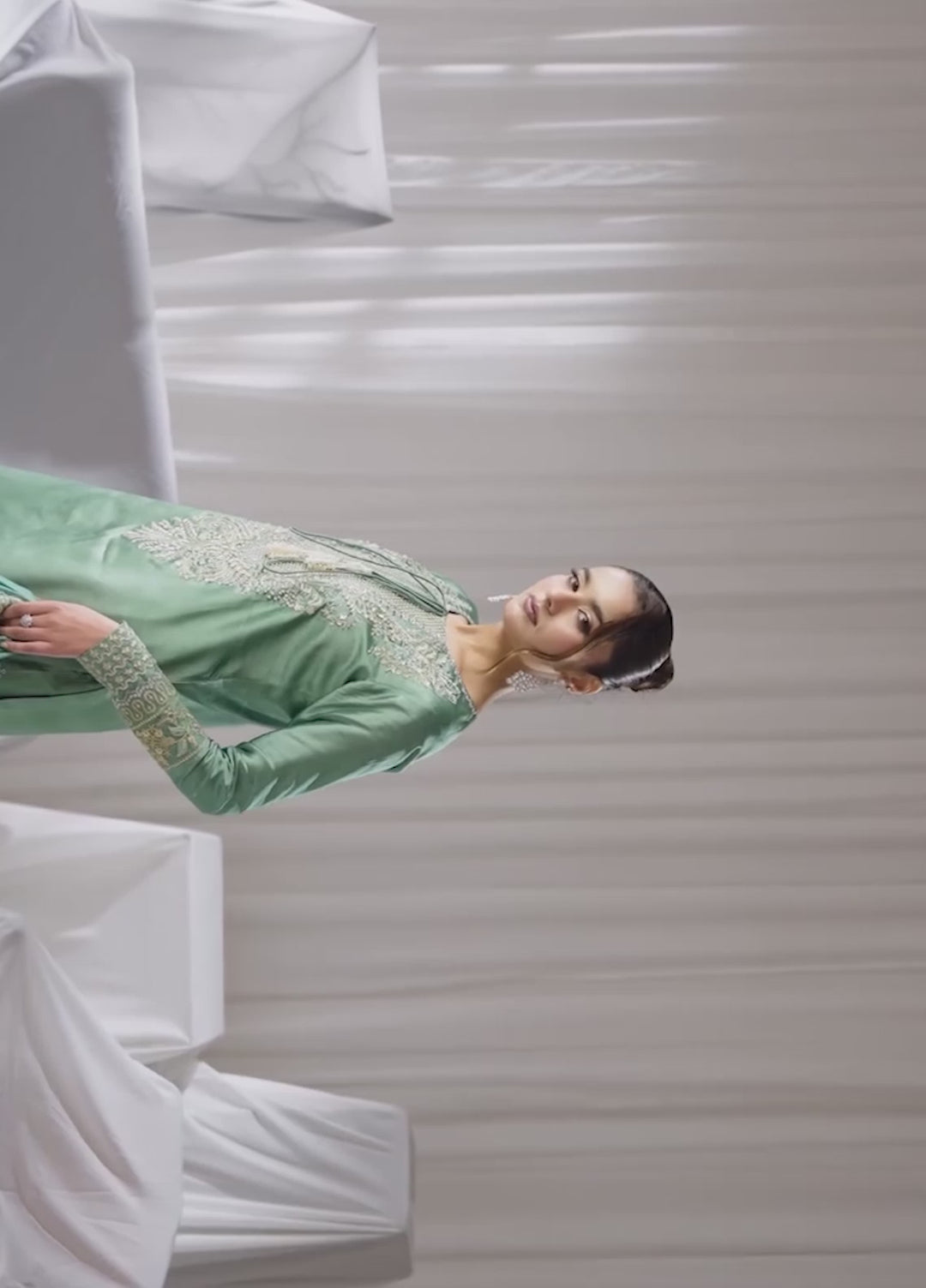 Celeste by Jamni RTW Embroidered Sheesha Silk 3 Piece Suit MEADOW Festive Collection