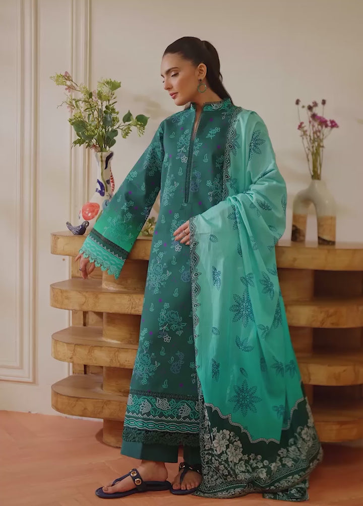 Nissa by RajBari Unstitched Printed Lawn 3 Piece Suit RB26ULN D-05 - Casual Collection