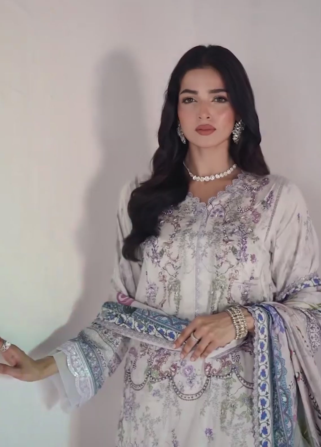 Monarque en Silk by Sahane RTW Hand work Silk 3 Piece Suit CT37002 Muse Festive Collection